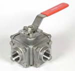 3 way, 4 way ball valve, 501T