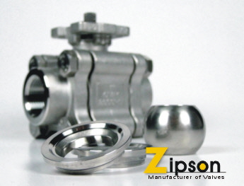 Zipson, metal seated ball valve