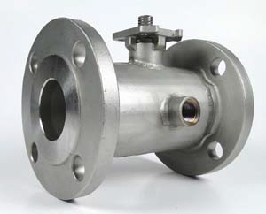 1-pc valve with heating jacket