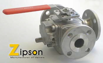 3-way valve with jacket