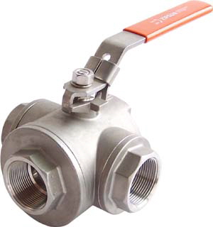 501R, 3-way ball valves, manual type