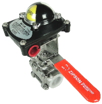 manual valve with limit switch box