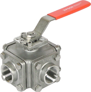 501T, multi-port ball valve, thread, SW, BW ends